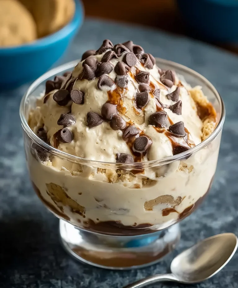 Easy Cookie Dough Pudding Recipe-No Bake Treat