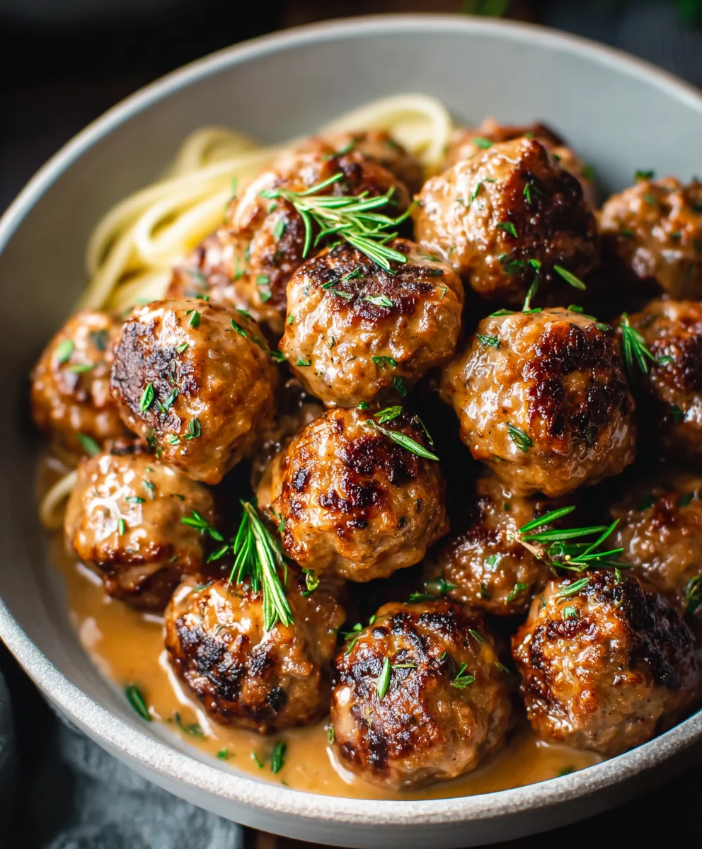 Beef and Apple Meatballs - Sweet Savory Delight