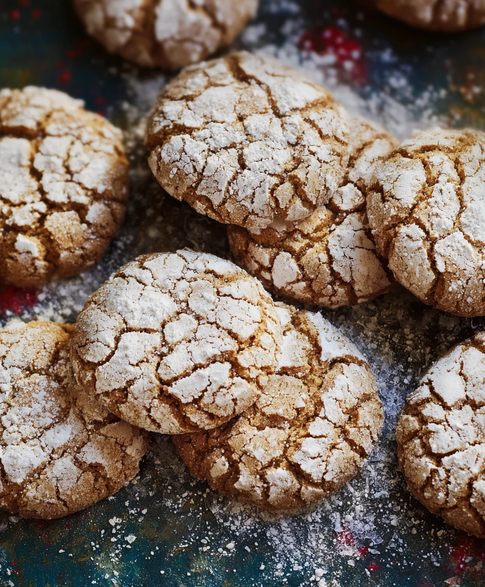 Gin Extract Gin Extractract Gingerbread Crinkle Cookies - Easy Recipe