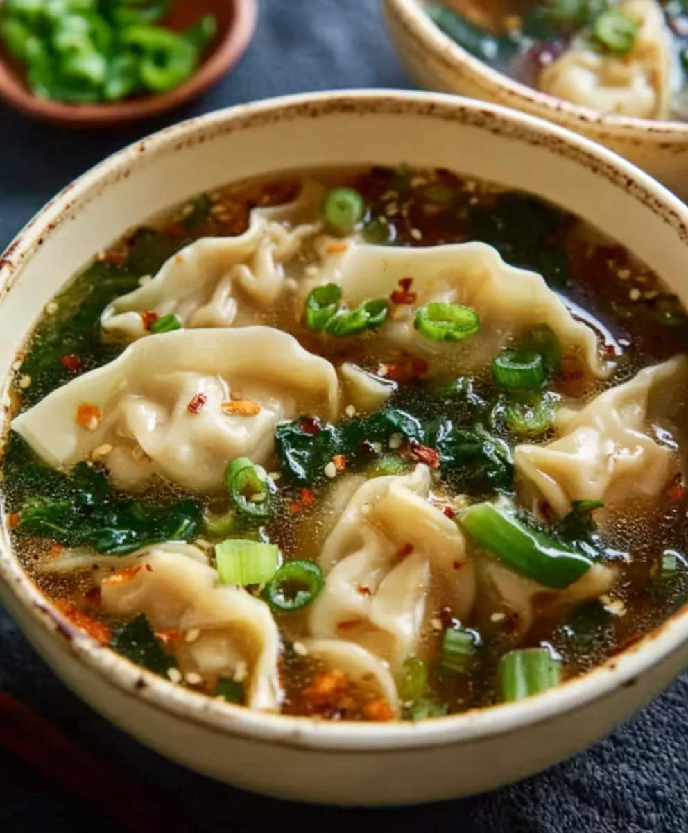 Savory Beef Potsticker Soup - Easy Comfort Food Recipe