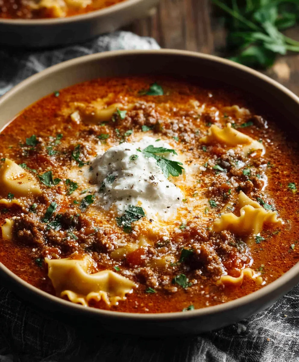 One Pot Lasagna Soup - Easy Comfort Food