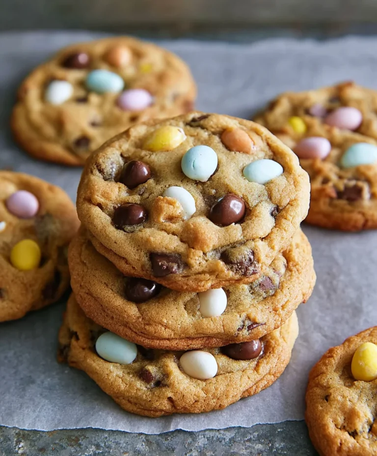 Thick Mini Egg Chocolate Chip Cookies Recipe