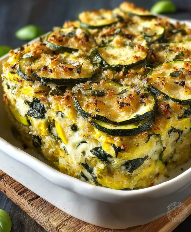 Easy Zucchini Spinach Casserole Recipe – Deliciously Simple