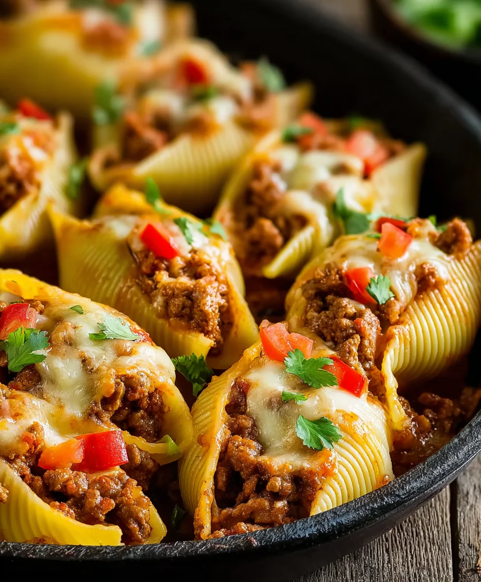 Taco Stuffed Shells - Easy Beef Dinner Recipe