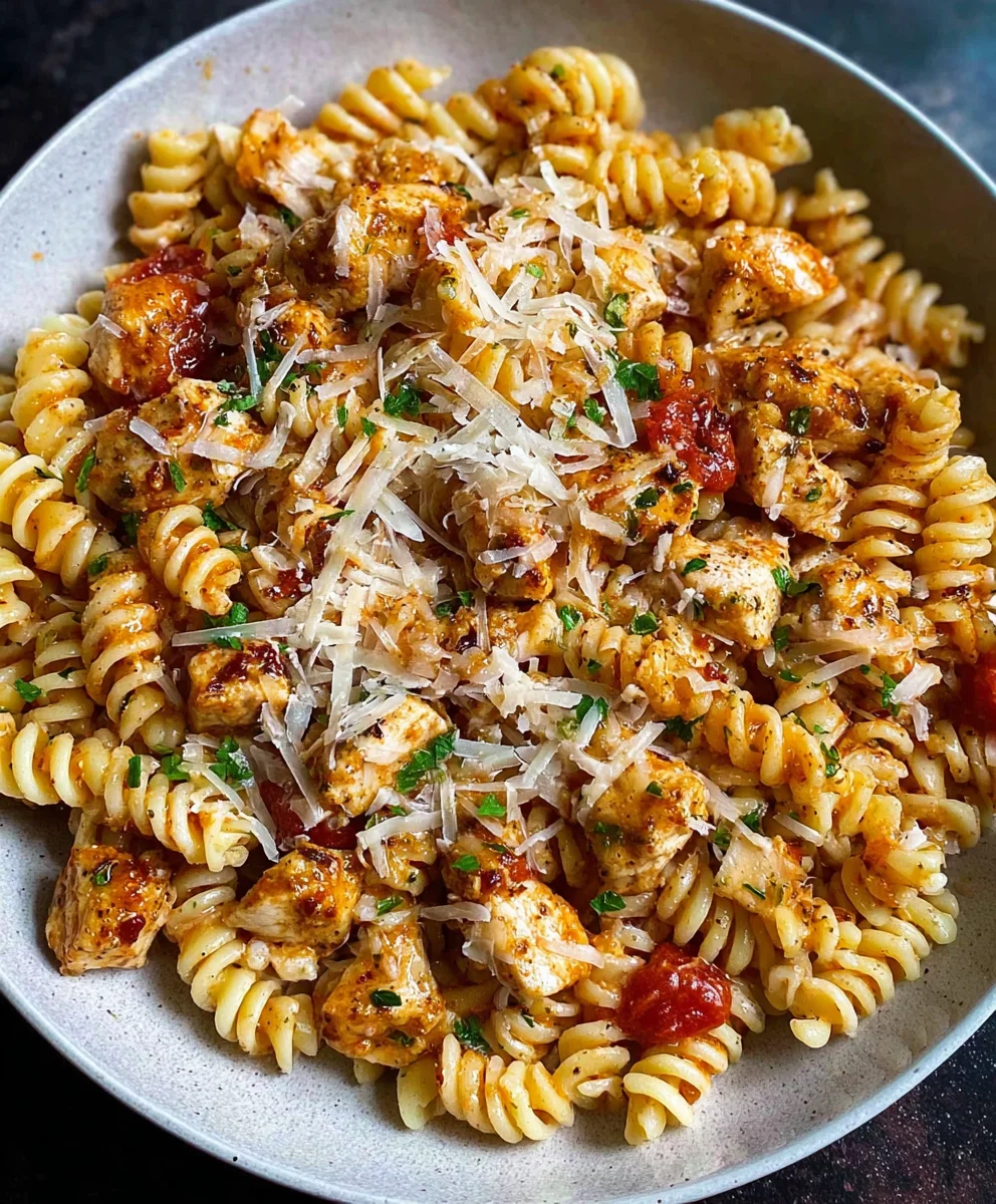 Healthy Garlic Parmesan Chicken Pasta Recipe