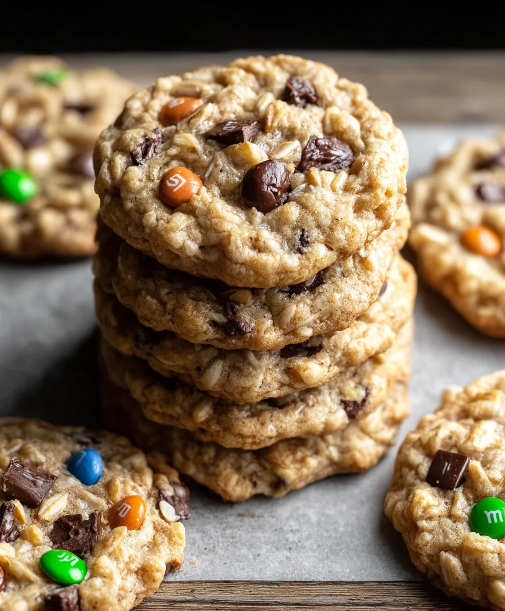 Monster Cookies - Delicious Chewy Classic Recipe