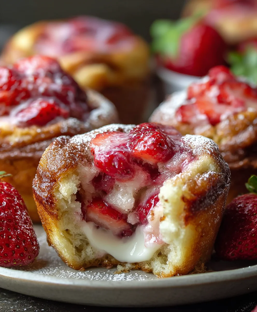 Strawberry French Toast Muffins - Easy Breakfast Treat
