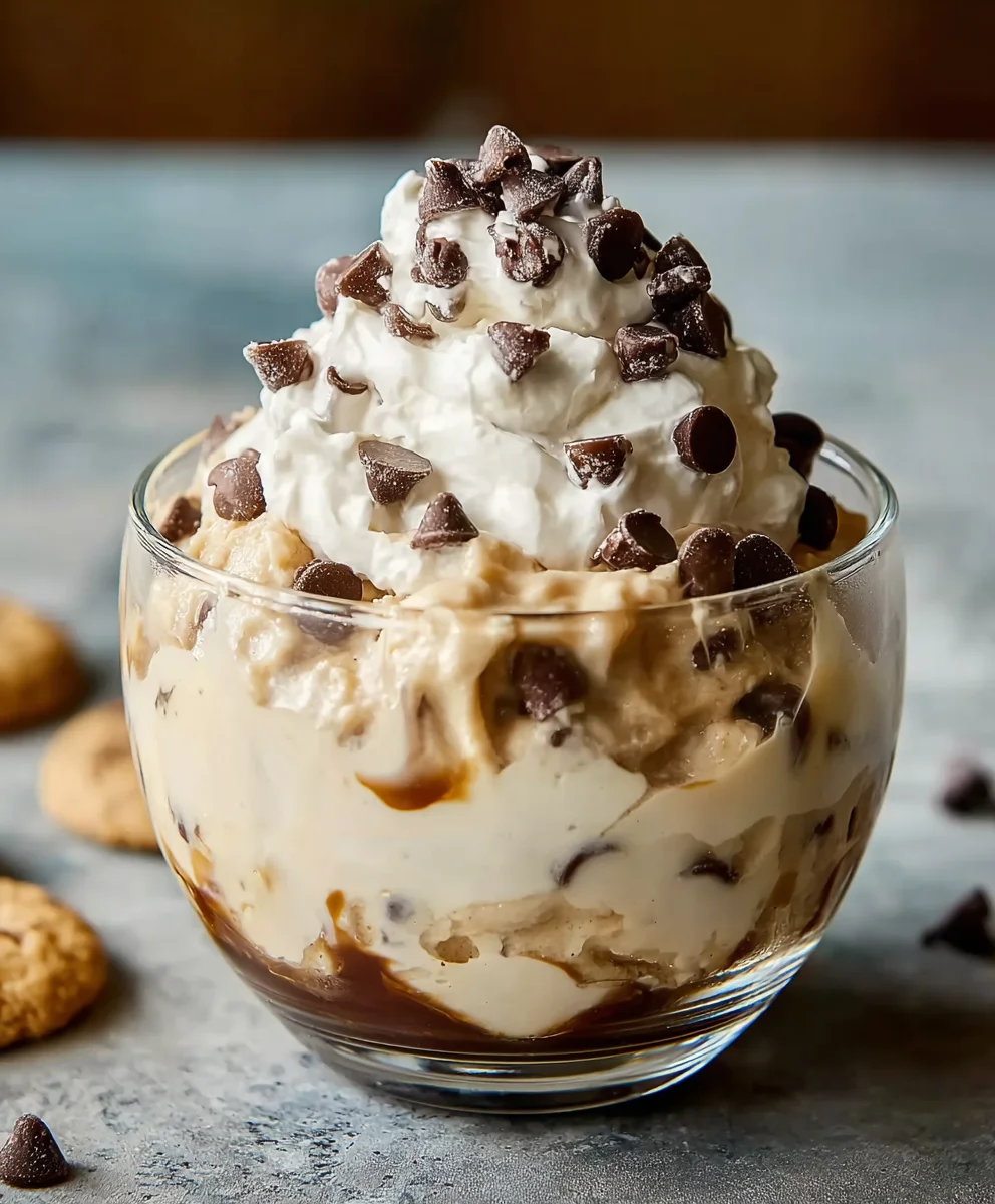 Easy Cookie Dough Pudding Recipe-No Bake Treat