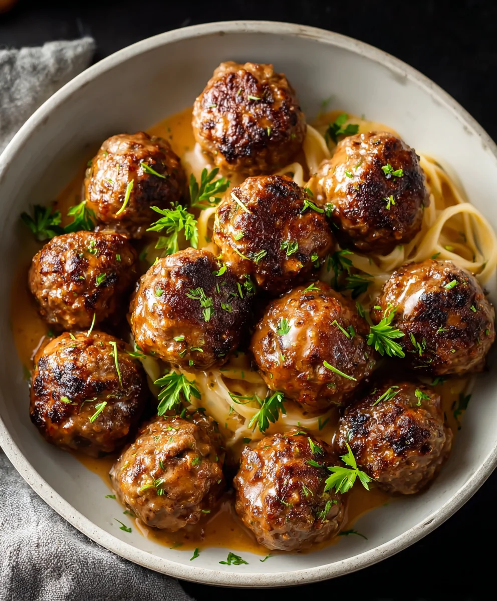 Beef and Apple Meatballs - Sweet Savory Delight
