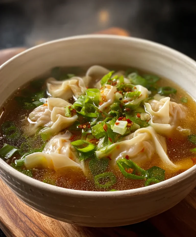 Easy Wonton Soup Recipe- Delicious Beef Broth