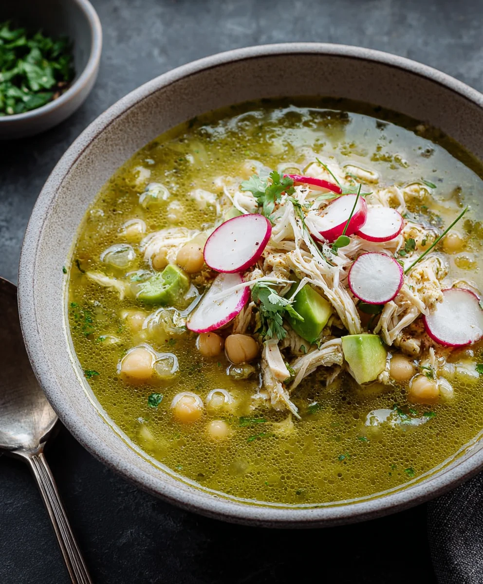 Authentic Chicken Pozole Verde Soup Recipe