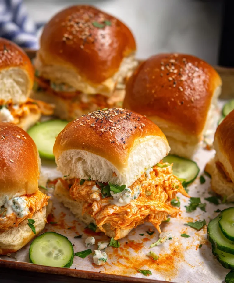 Spicy Buffalo Chicken Sliders- Quick & Easy Recipe