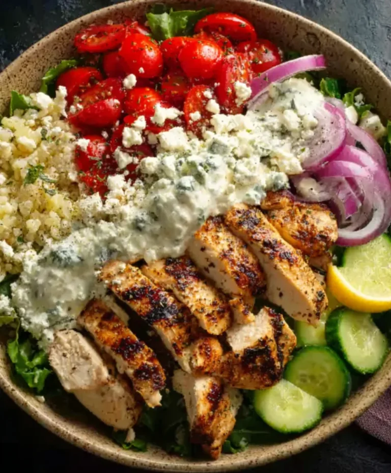 Easy Greek Chicken Bowls- Fresh & Flavorful Meal
