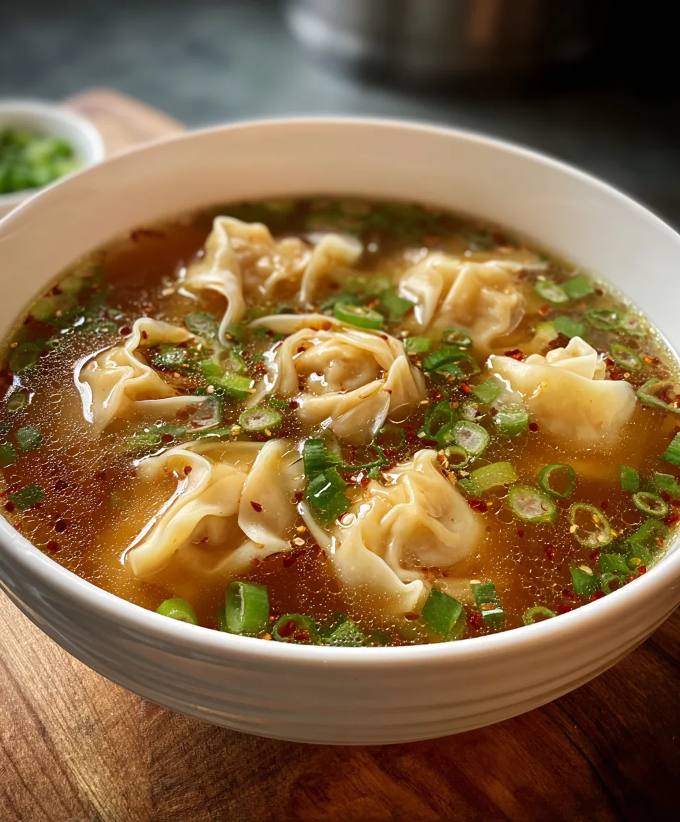Easy Wonton Soup Recipe- Delicious Beef Broth