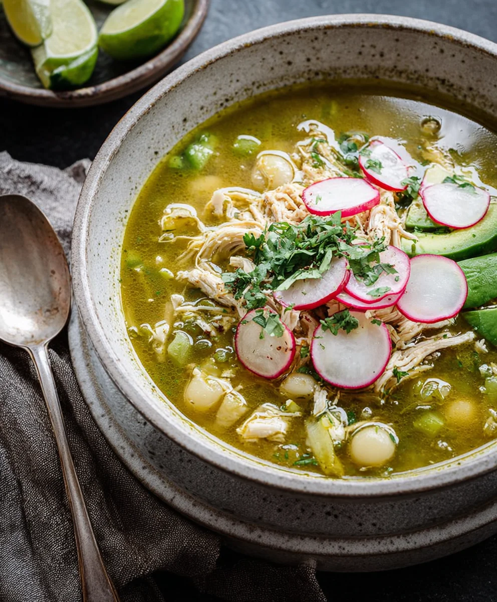 Authentic Chicken Pozole Verde Soup Recipe