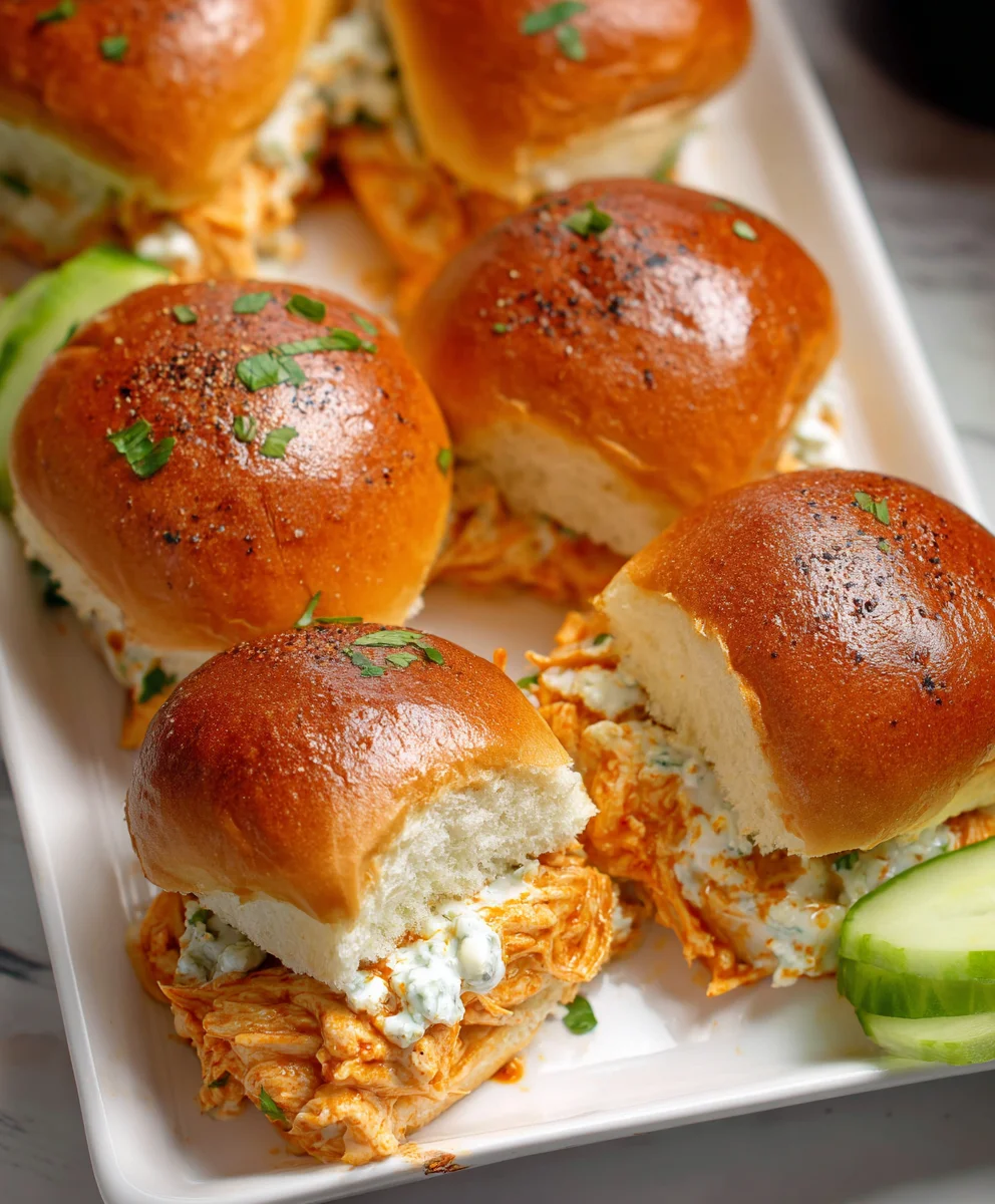 Spicy Buffalo Chicken Sliders- Quick & Easy Recipe