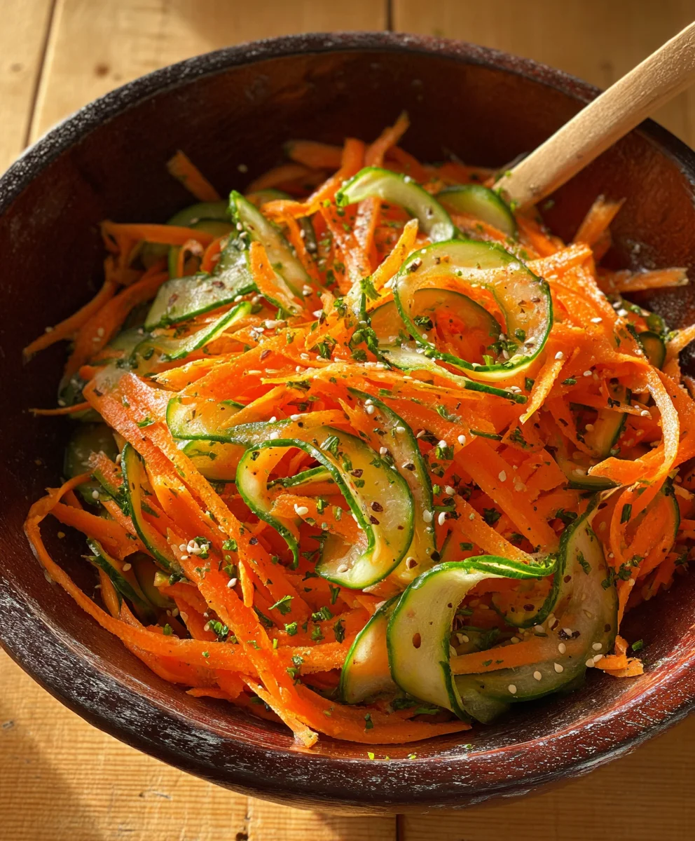 Refreshing Cucumber Carrot Salad Recipe-Light & Easy