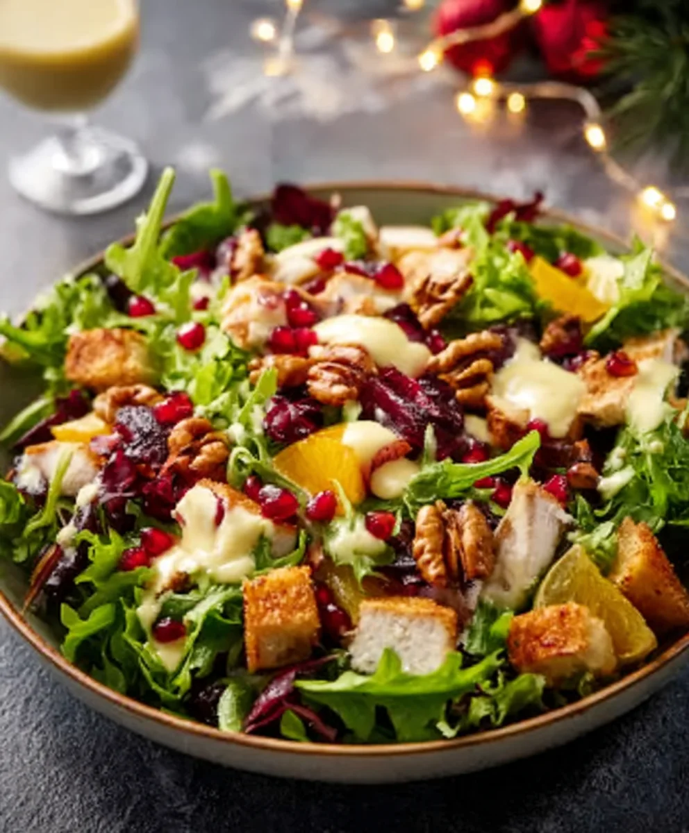 Christmas Salad Honey Mustard-Festive & Fresh