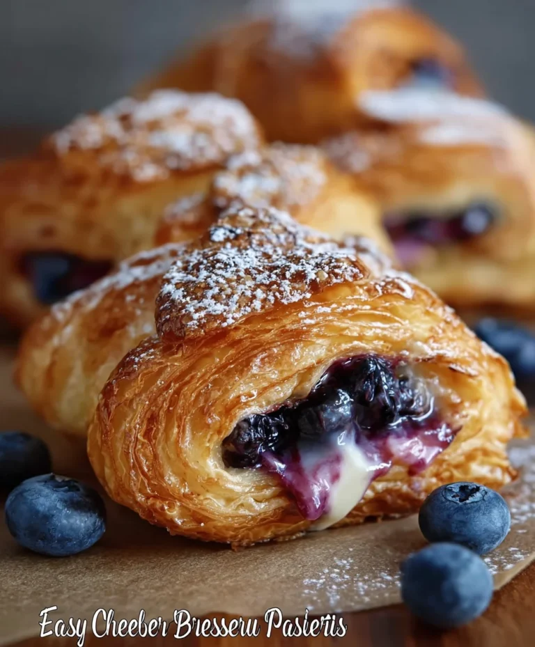 Blueberry Cream Cheese Puff Pastry Delight