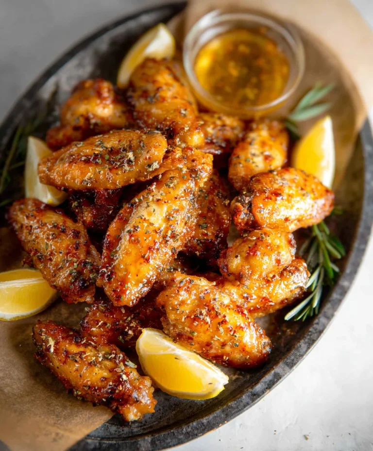Honey Lemon Pepper Beef Wings-Easy Recipe