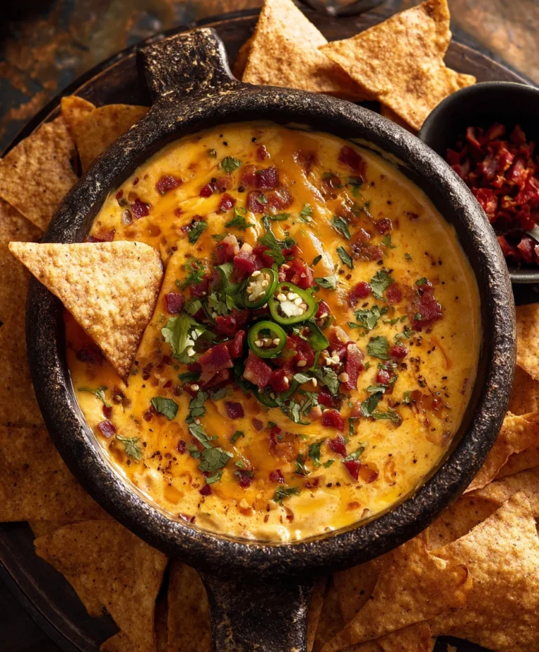 Easy Cowboy Queso-Spicy Beef Dip Recipe