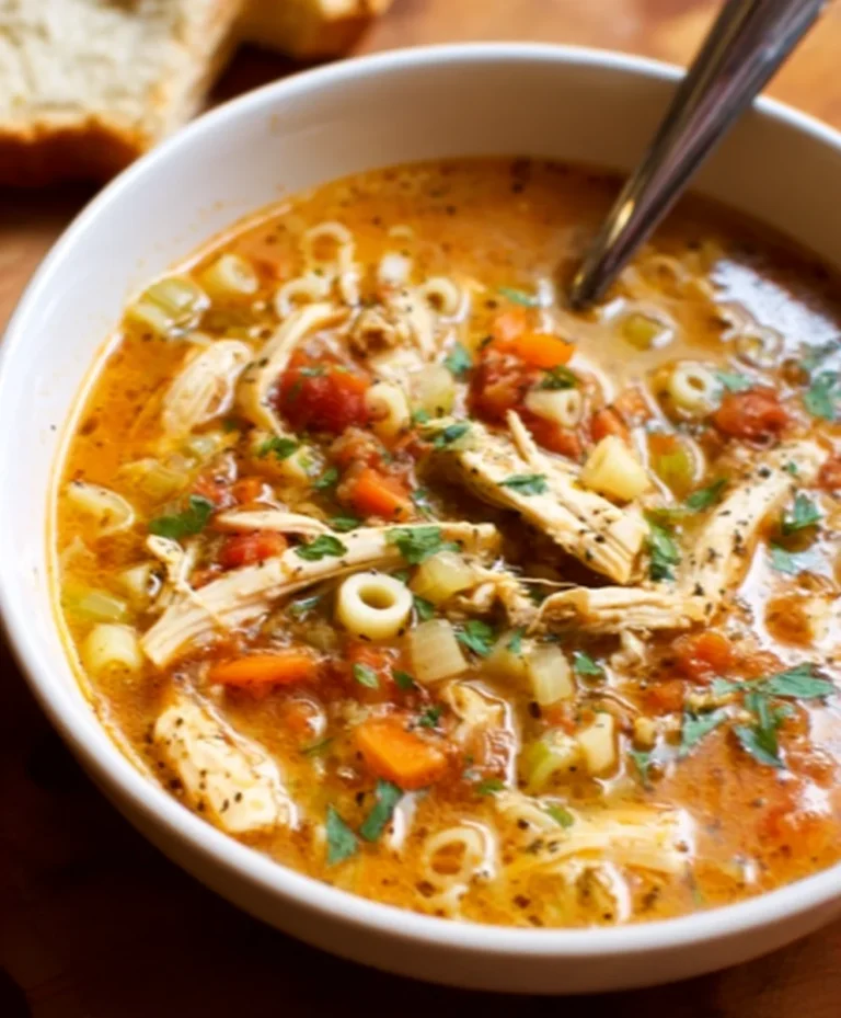 Flavorful Sicilian Chicken Soup-Hearty & Delicious