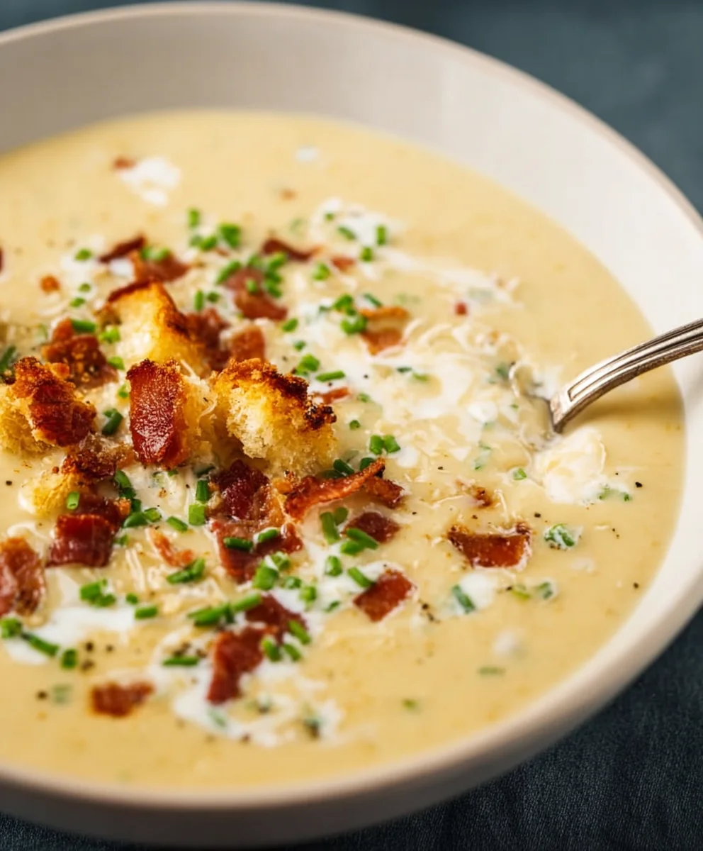 Creamy Baked Potato Soup - Easy & Delicious Recipe