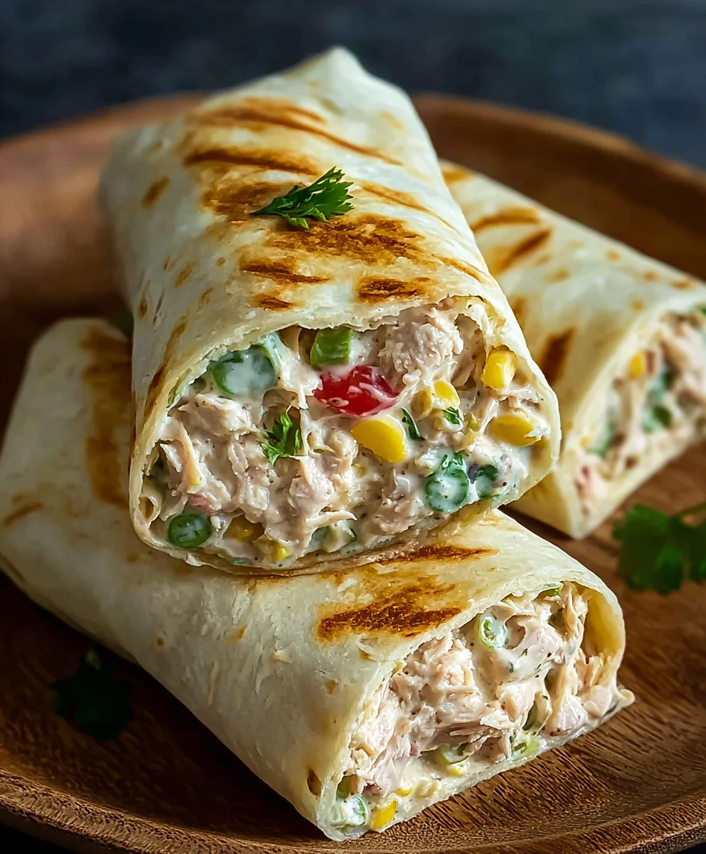 Quick Tuna Melt Wrap Recipe Easy Lunch