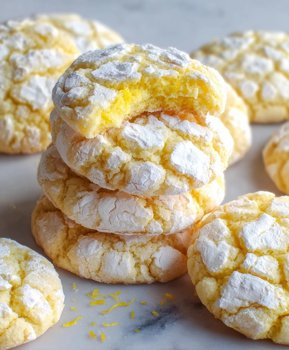 Easy Lemon Crinkle Cookies - Zesty & Sweet Delights