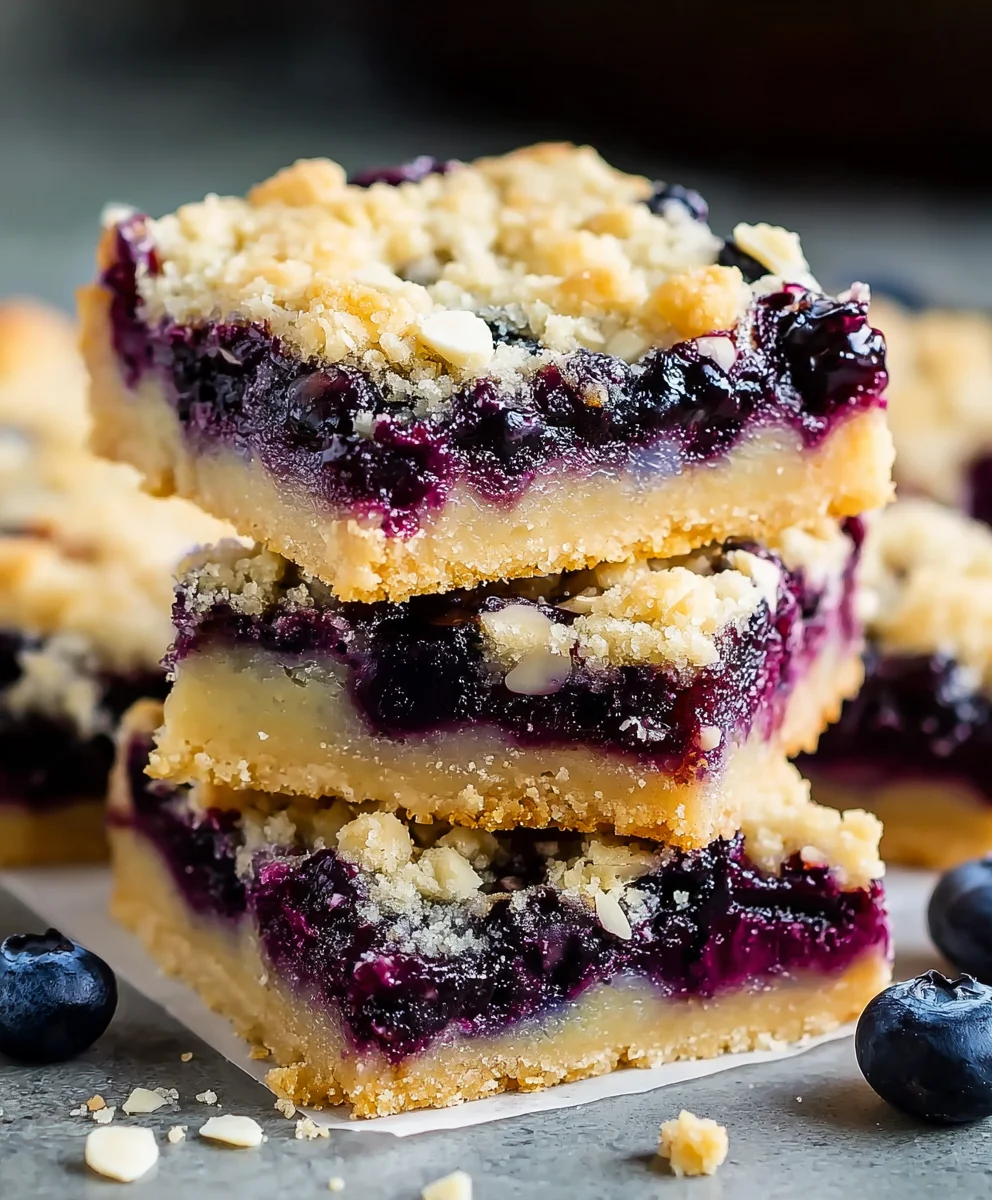 Blueberry Pie Cookie Bars-Easy Delicious Dessert