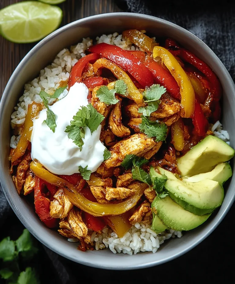 Easy Chicken Fajita Bowl Recipe – Quick & Delicious