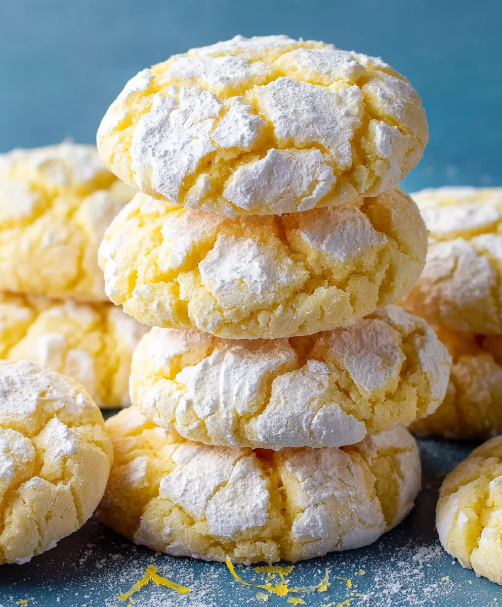 Easy Lemon Crinkle Cookies - Zesty & Sweet Delights
