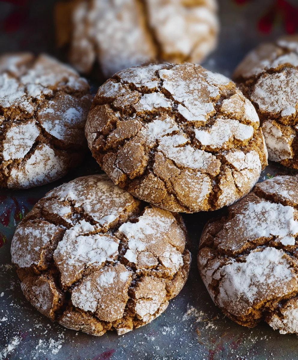 Gin Extract Gin Extractract Gingerbread Crinkle Cookies - Easy Recipe