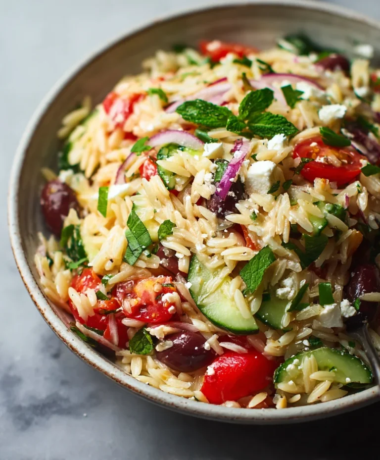 Mediterranean Orzo Salad – Fresh & Easy Flavor