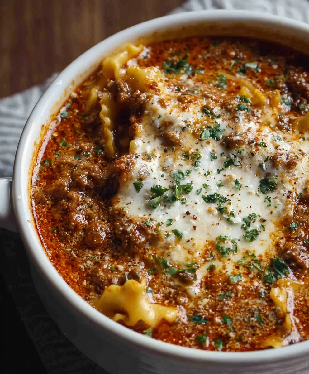 One Pot Lasagna Soup - Easy Comfort Food
