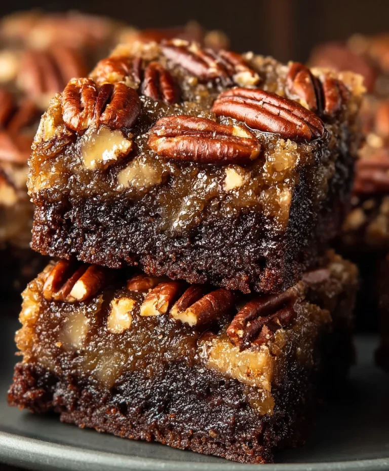 Decadent Pecan Pie Brownies-Easy Dessert