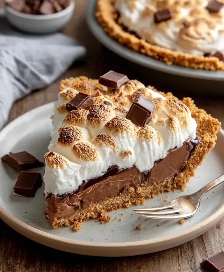 Decadent S’mores Pie Recipe- Easy Dessert Treat