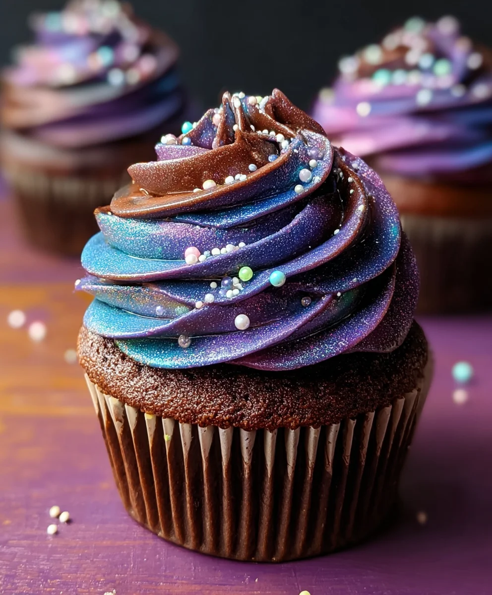 Galaxy Cupcakes Recipe- Out-of-this-World Swirls