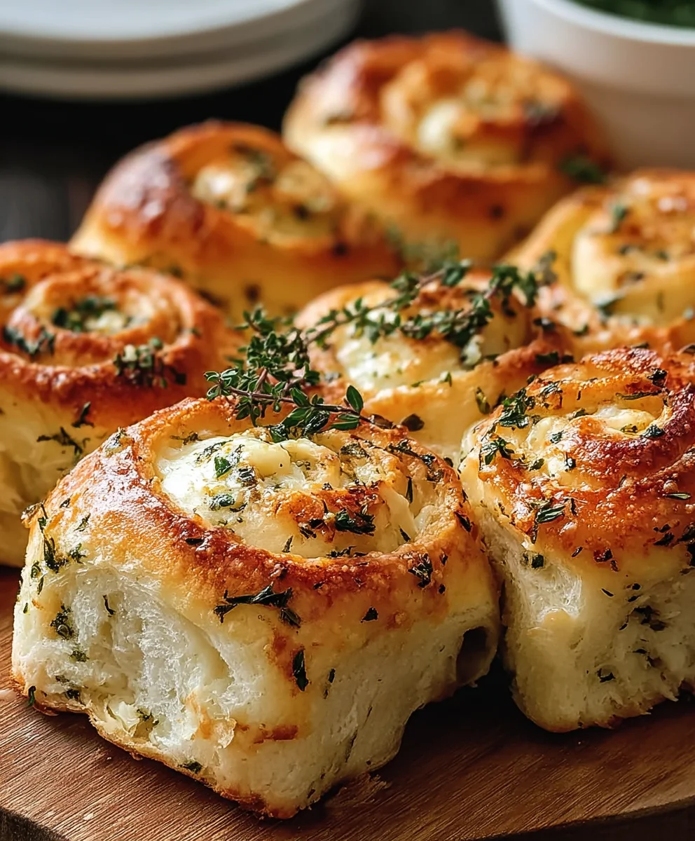 Sourdough Herb Cheese Rolls - Easy Flavorful Bake