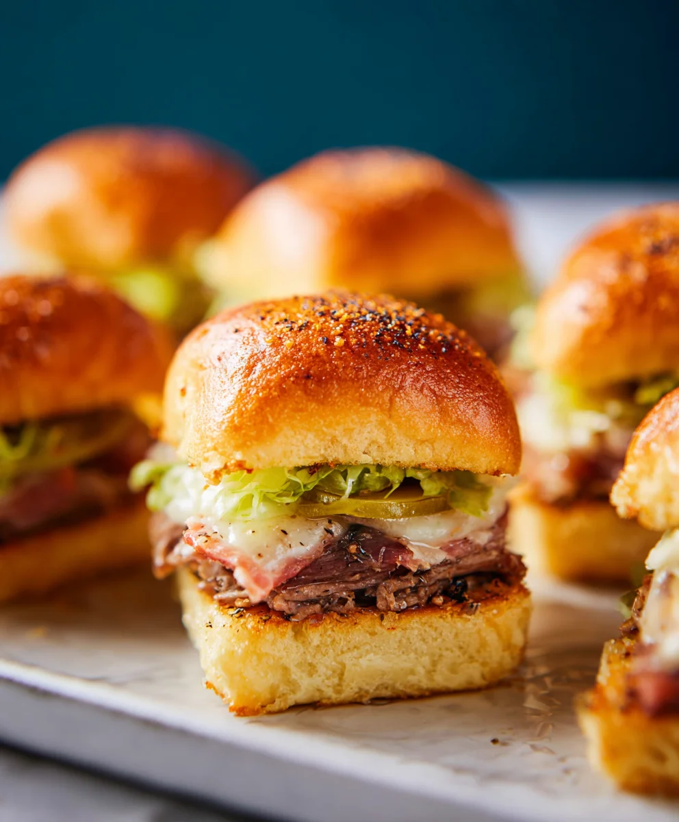 Savory Beef Cuban Sliders- Easy Weeknight Dinner