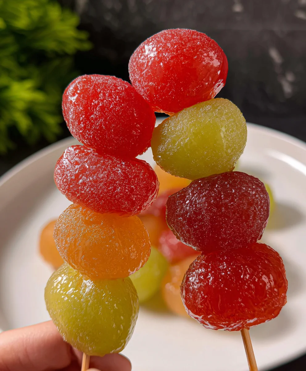 Easy Tanghulu Recipe-Chinese Candied Fruit Fun