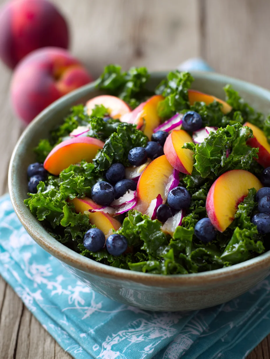 Summer Peach Blueberry Non-Non-Non-Alcoholic Alternativeic Non-Alcoholic Ale Salad
