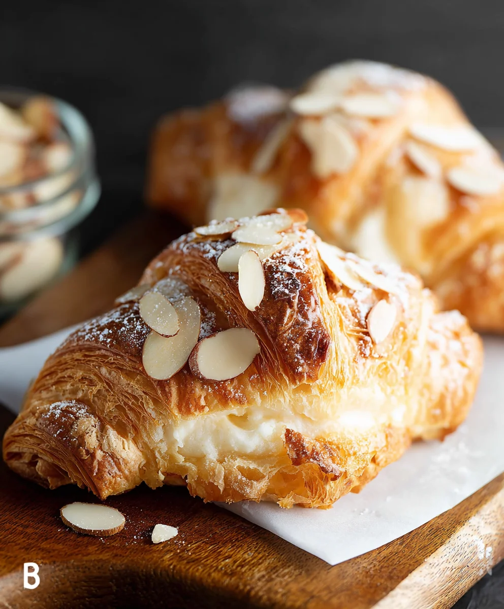 Almond Cream Filled Croissants-Decadent Pastry Perfection