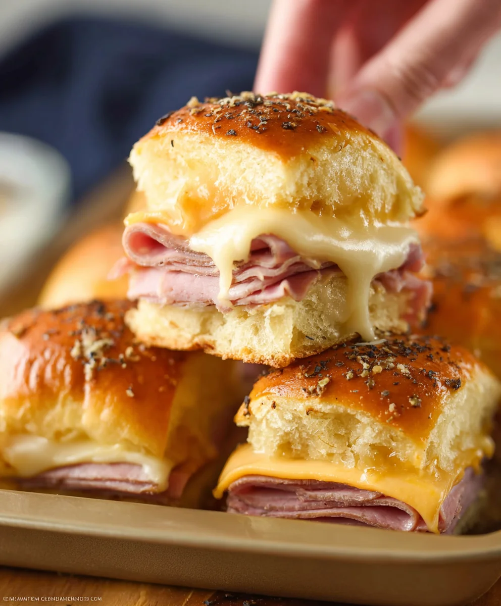 Beef Beef Ham Cheese Sliders - Easy Party Appetizer