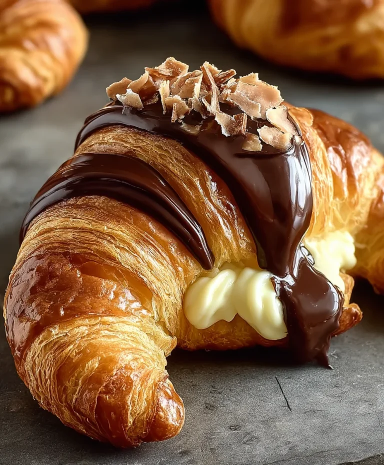 Boston Cream Pie Croissants- Decadent Dessert Treat
