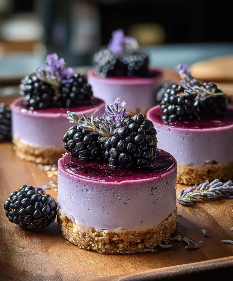 Blackberry Lavender Cheesecake-Decadent Dessert