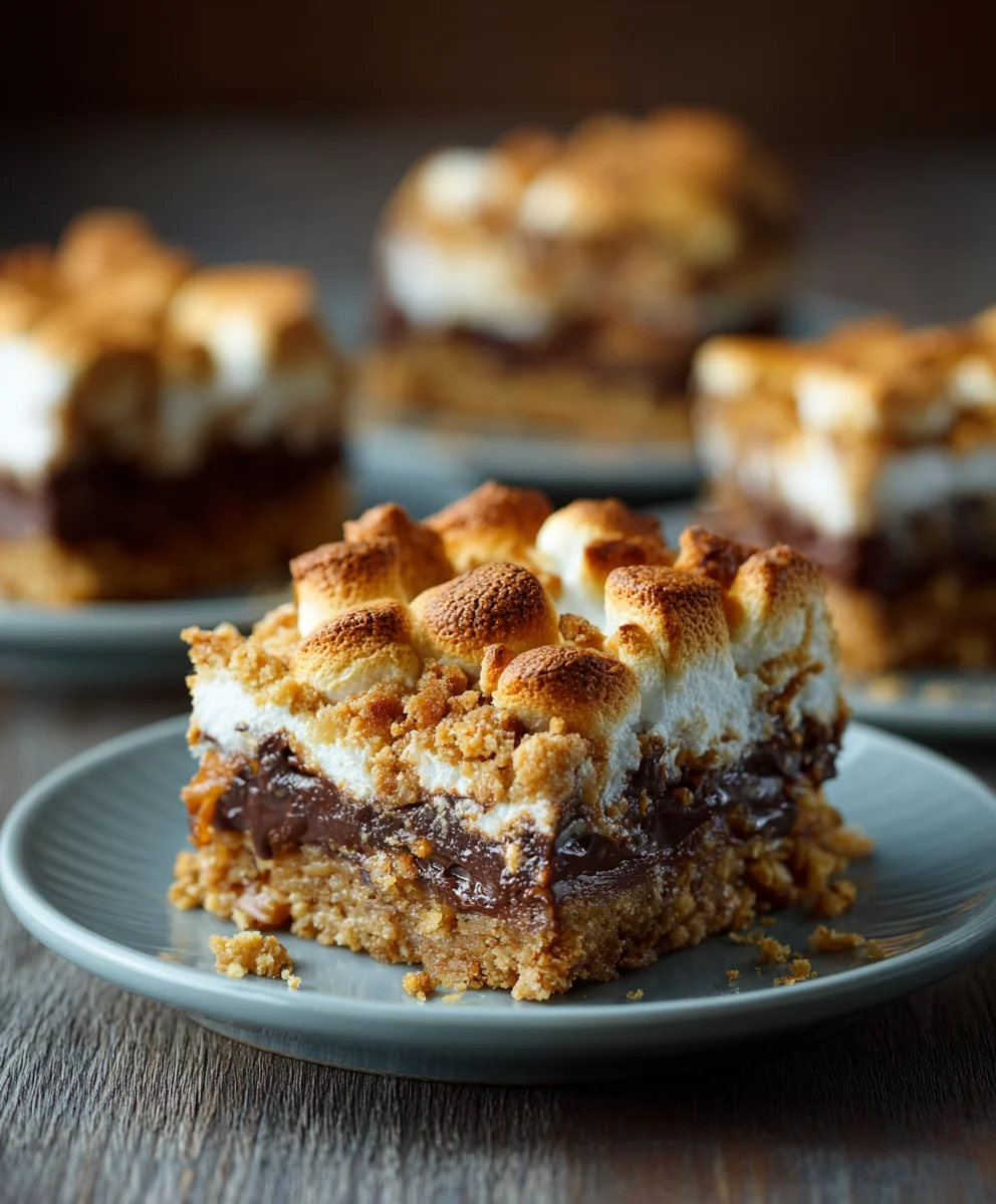 Smores Seven Layer Bars-Decadent Chocolate Dream