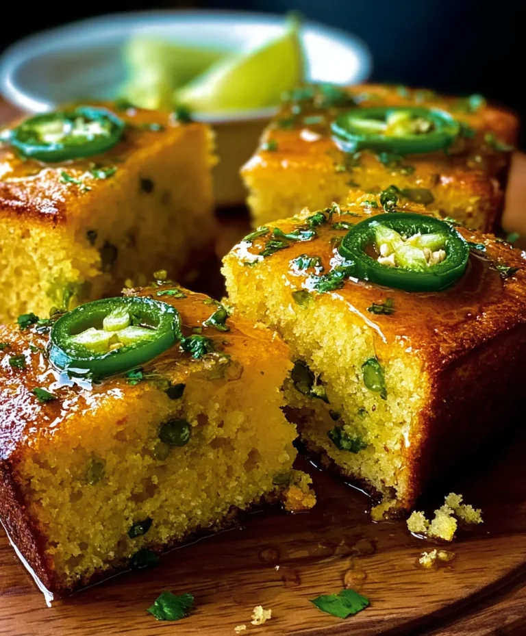 Spicy Jalapeño Cornbread with Lime-Honey Glaze