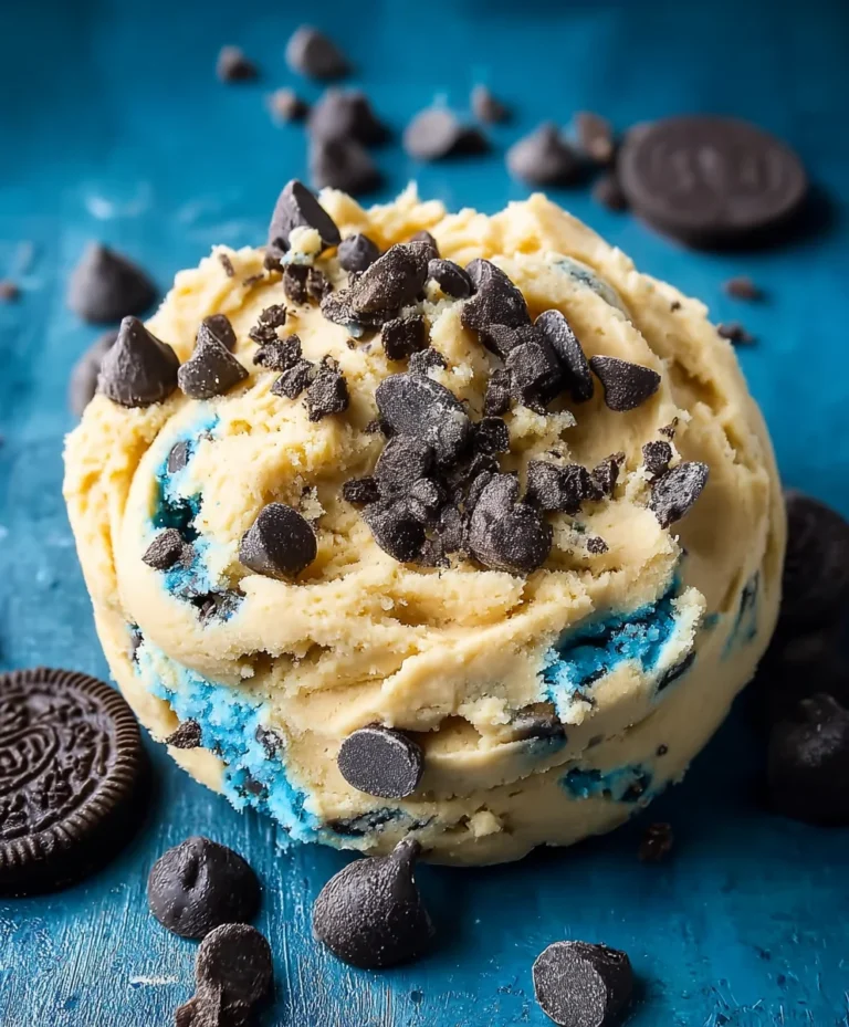 Cookie Monster Edible Cookie Dough Recipe