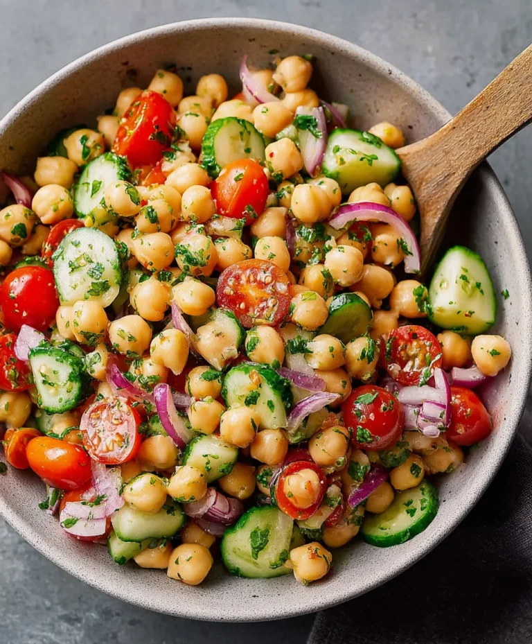 Easy Chickpea Salad Recipe – Quick & Delicious Lunch